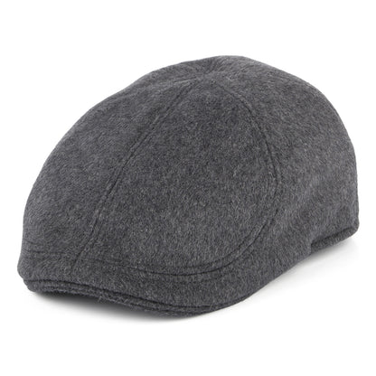 Failsworth Hats Porto Brushed Wool Blend Duckbill Flat Cap - Grey