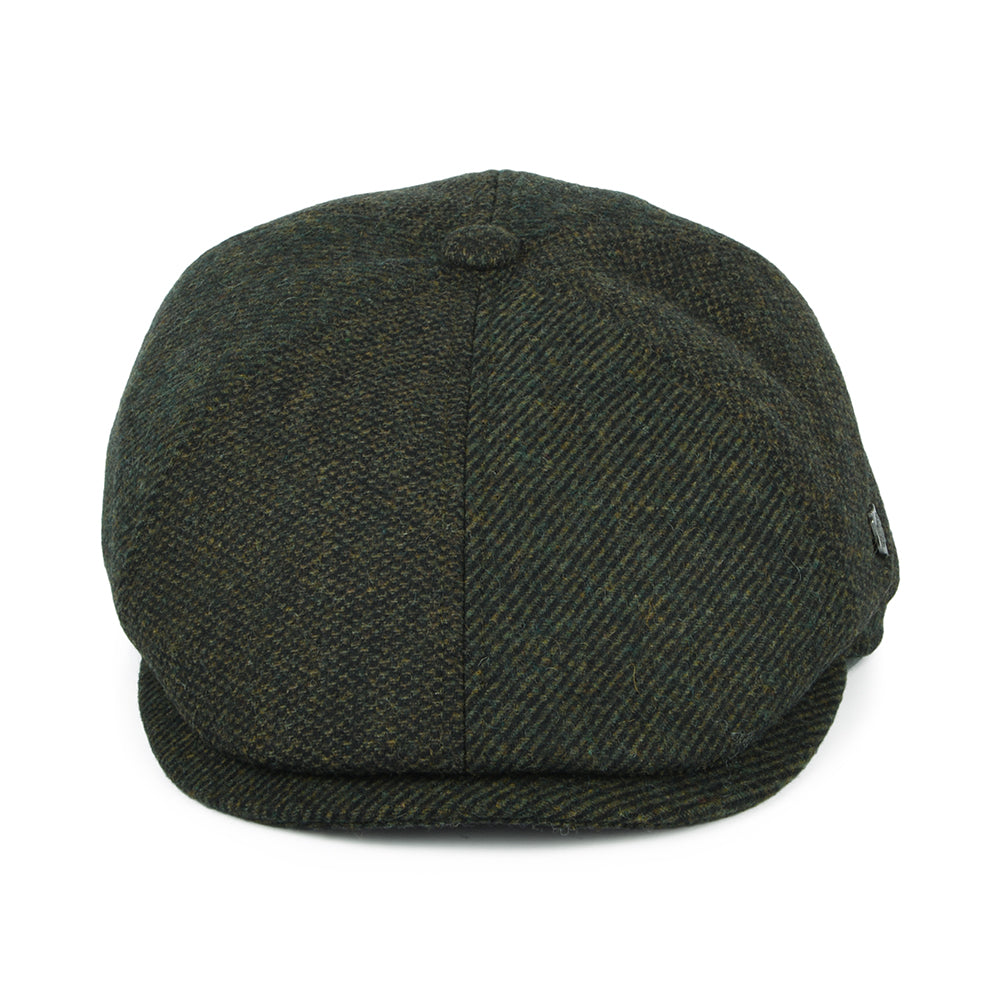 Failsworth Hats Hudson Mix Wool Blend Newsboy Cap - Loden