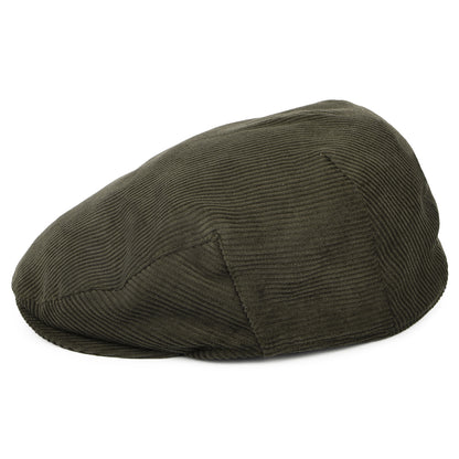 Failsworth Hats Corduroy Flat Cap - Olive