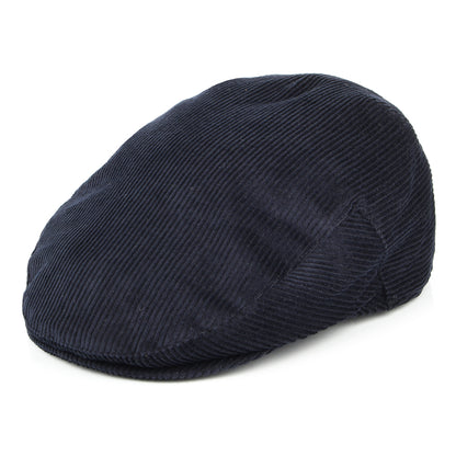 Failsworth Hats Corduroy Flat Cap - Navy Blue