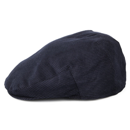 Failsworth Hats Corduroy Flat Cap - Navy Blue