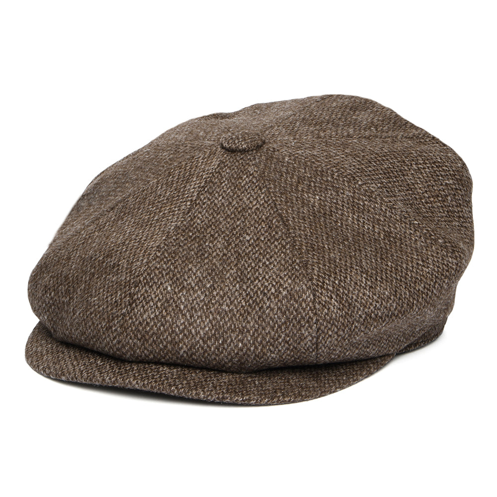 City Sport Merino Wool Newsboy Cap - Brown