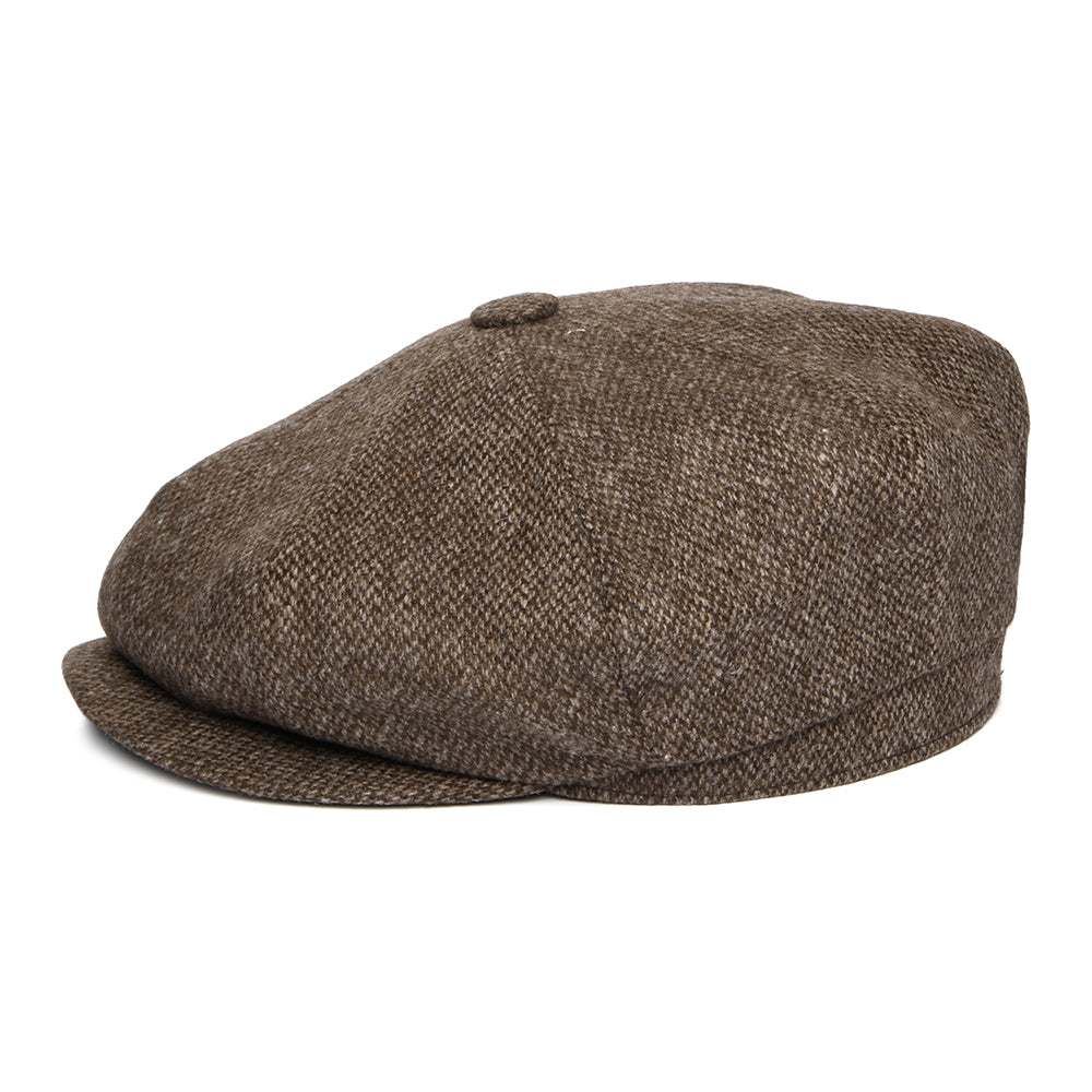 City Sport Merino Wool Newsboy Cap - Brown