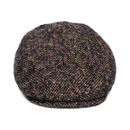 Stetson Hats Donegal Tweed Driver Flat Cap - Black-Multi