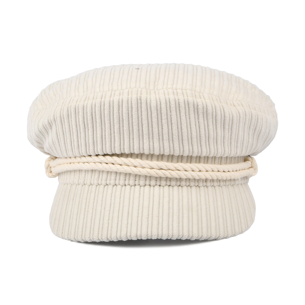 Brixton Hats Jumbo Cord Fiddler Cap - Off White