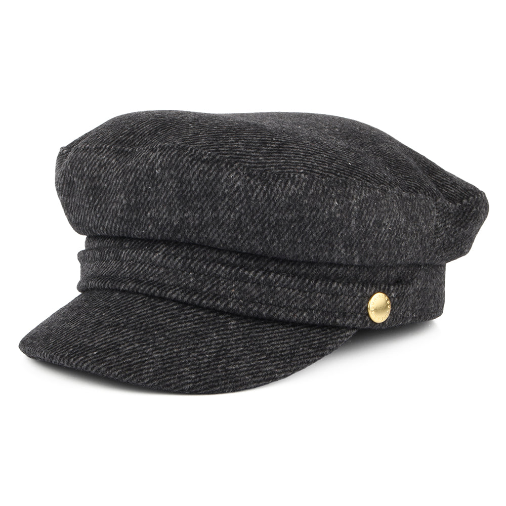 Barbour Hats Bothal Wool Blend Fiddler Cap - Charcoal