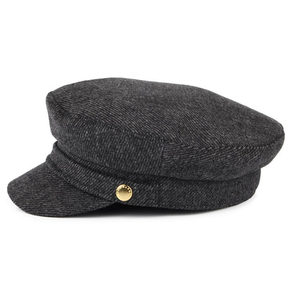 Barbour Hats Bothal Wool Blend Fiddler Cap - Charcoal