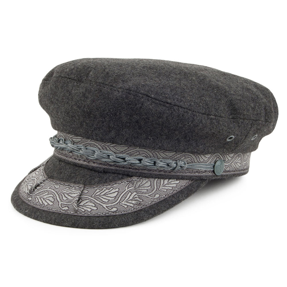 Jaxon & James Wool Greek Fisherman Cap - Grey