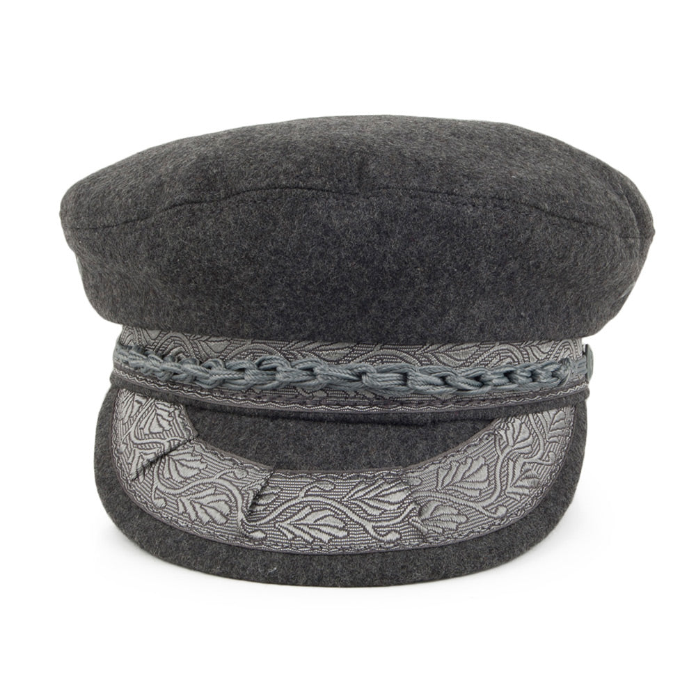 Jaxon & James Wool Greek Fisherman Cap - Grey