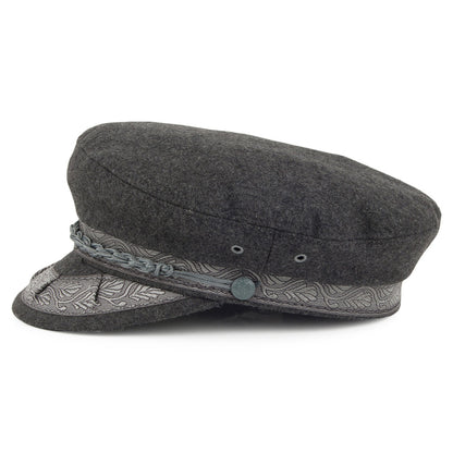 Jaxon & James Wool Greek Fisherman Cap - Grey