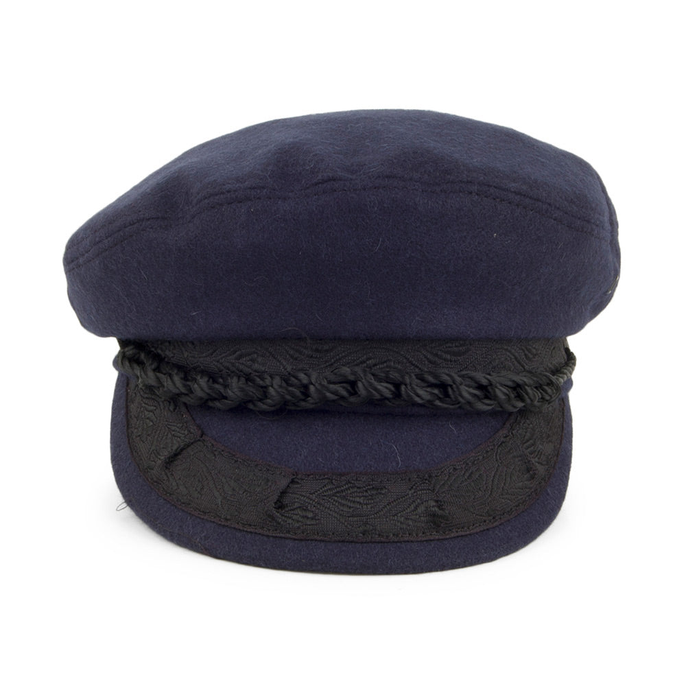 Jaxon & James Wool Greek Fisherman Cap - Navy Blue