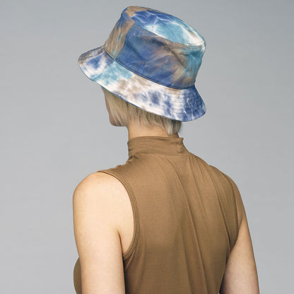 Kangol Tie Dye Bucket Hat - Brown-Blue-Multi