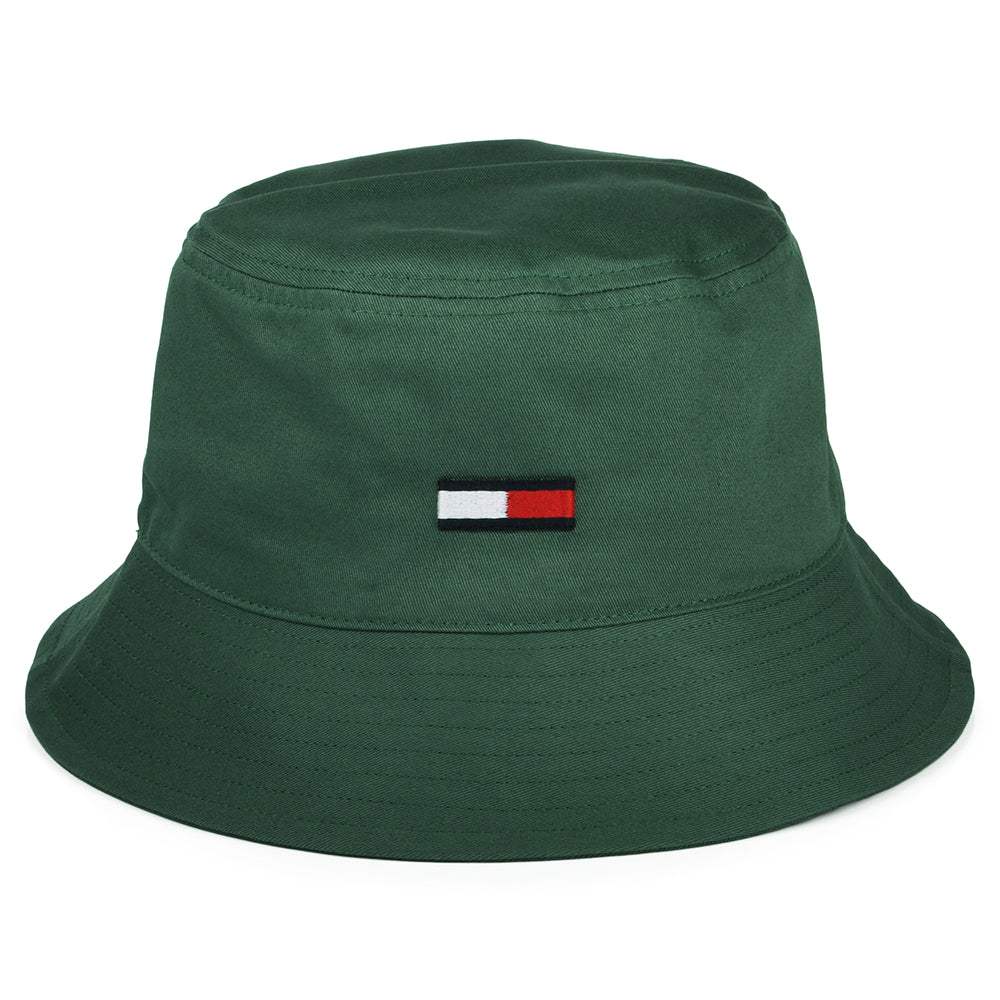 Tommy Hilfiger Hats TJM Flag Organic Cotton Bucket Hat - Sage