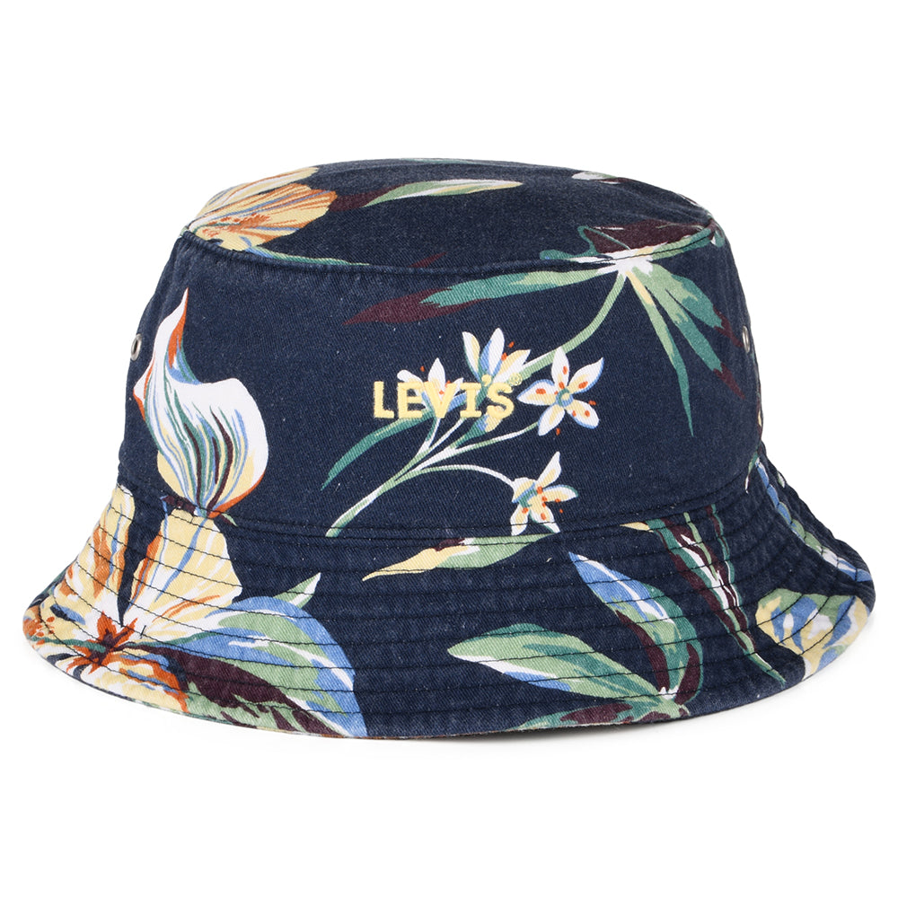 Levi's Hats Headline Floral Bucket Hat - Navy Blue