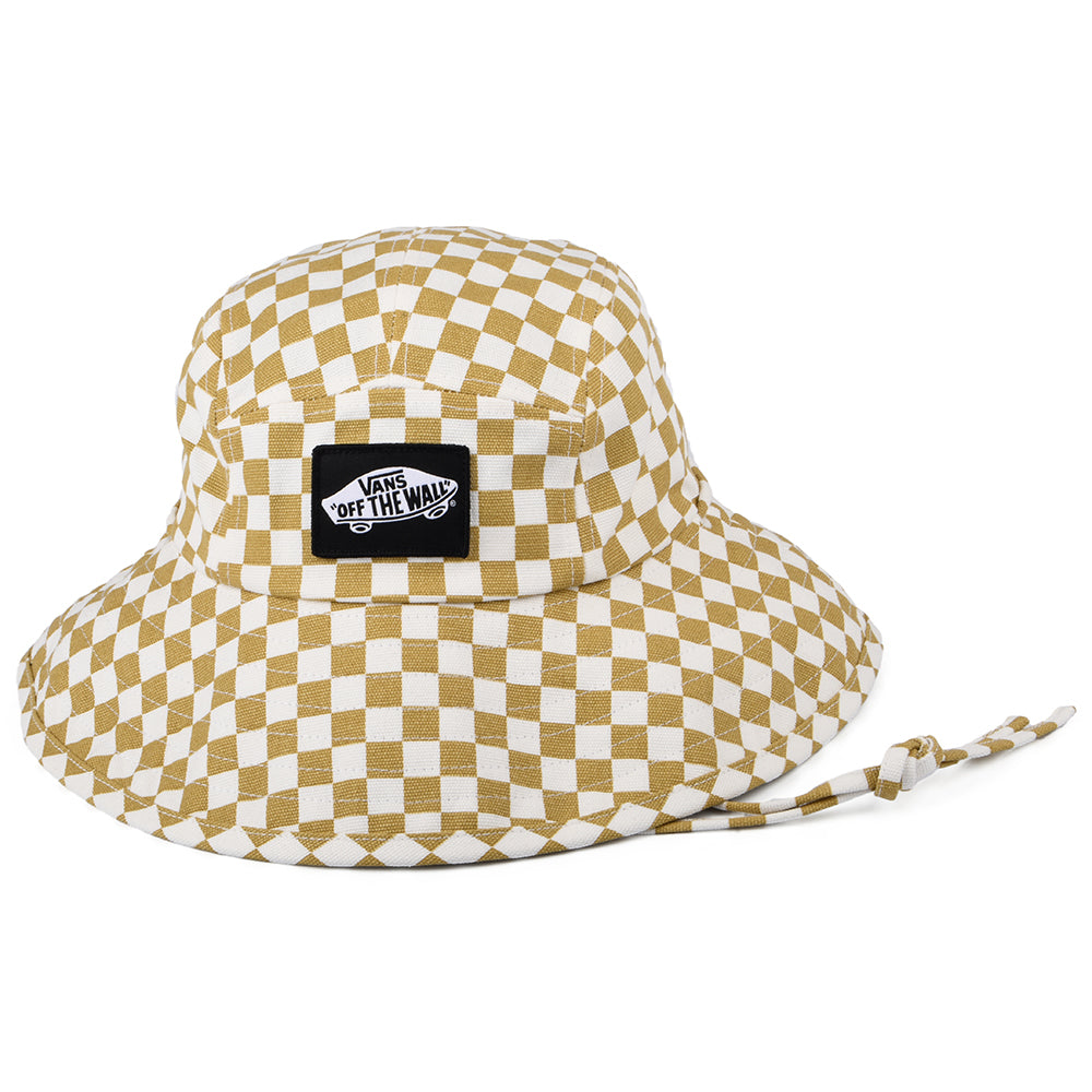 Vans Hats Sunny Side Check Bucket Hat - Sand-White