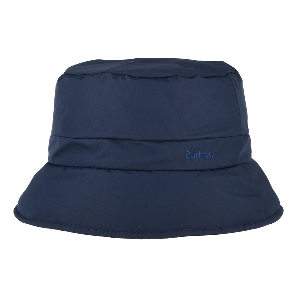 Barbour Hats Calgary Padded Showerproof Bucket Hat - Navy Blue