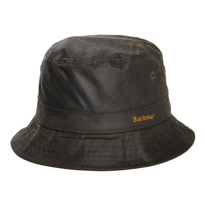 Barbour Hats Belsay Waxed Cotton Bucket Hat - Olive