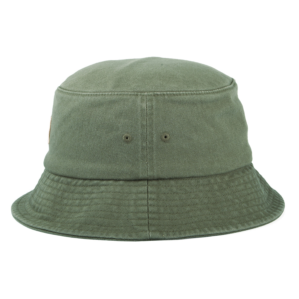 Brixton Hats Woodburn Washed Packable Bucket Hat - Olive