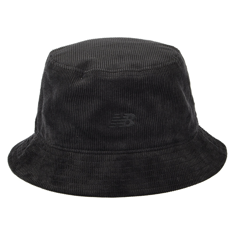 New Balance Hats Washed Corduroy Bucket Hat - Black