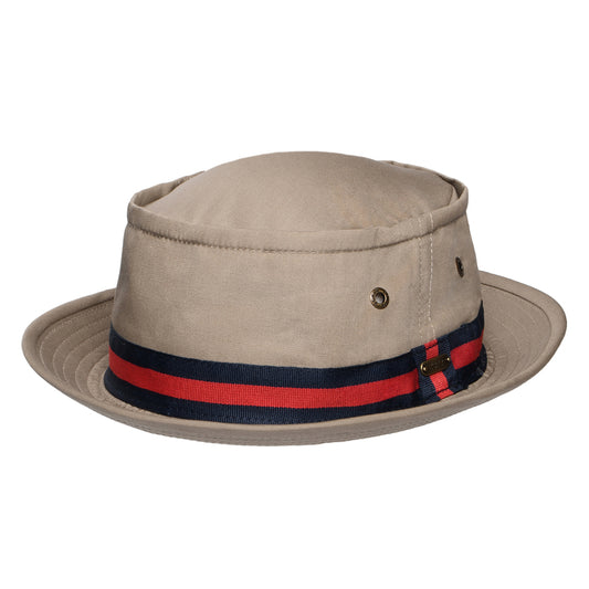 Scala Hats Congaree Fishermans Bucket Pork Pie Hat - Khaki