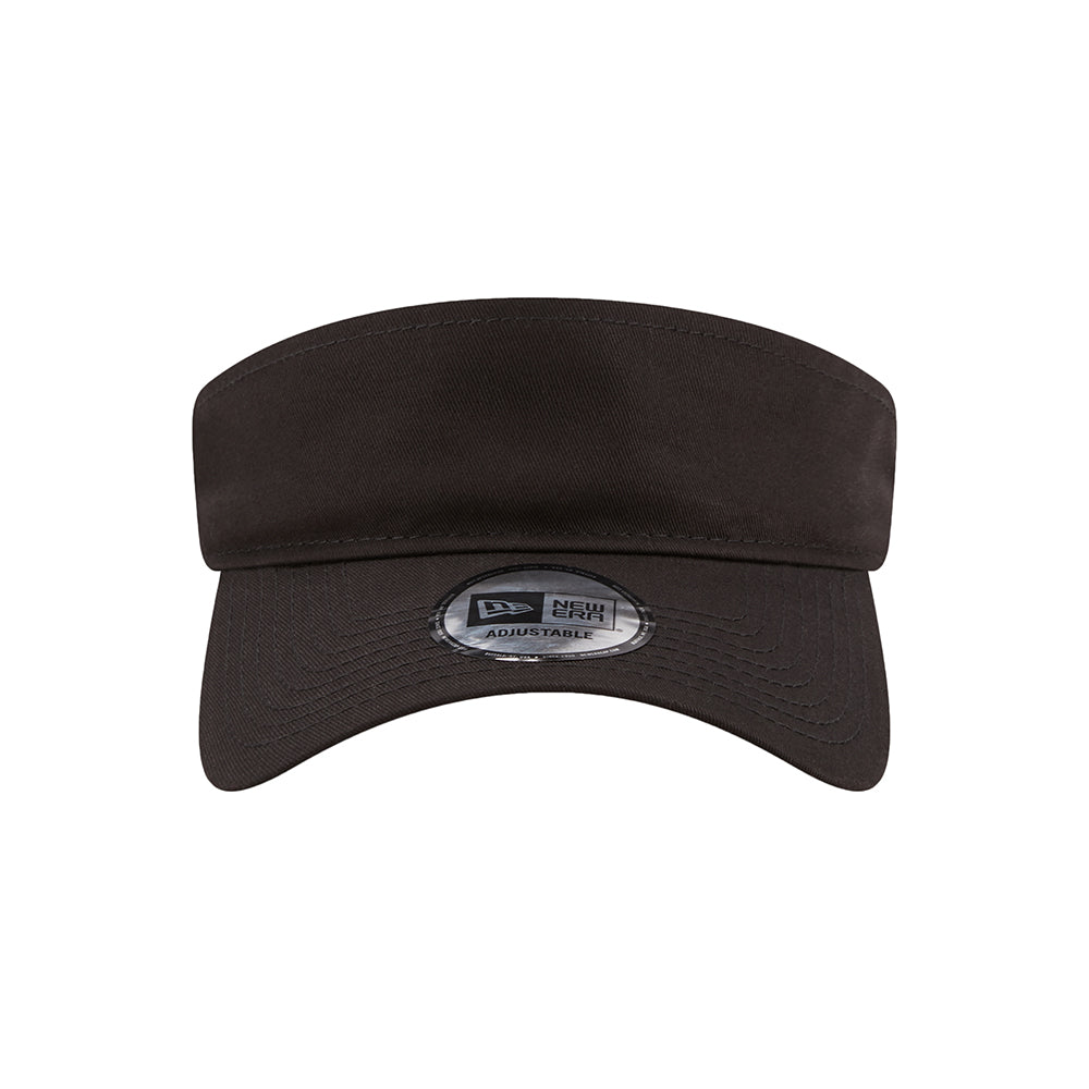 New Era Womens Essential Cotton Sun Visor - Black