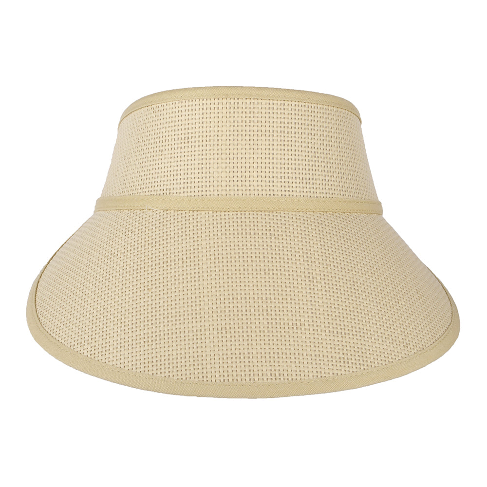 Brixton Hats Newport Toyo Straw Sun Visor - Natural