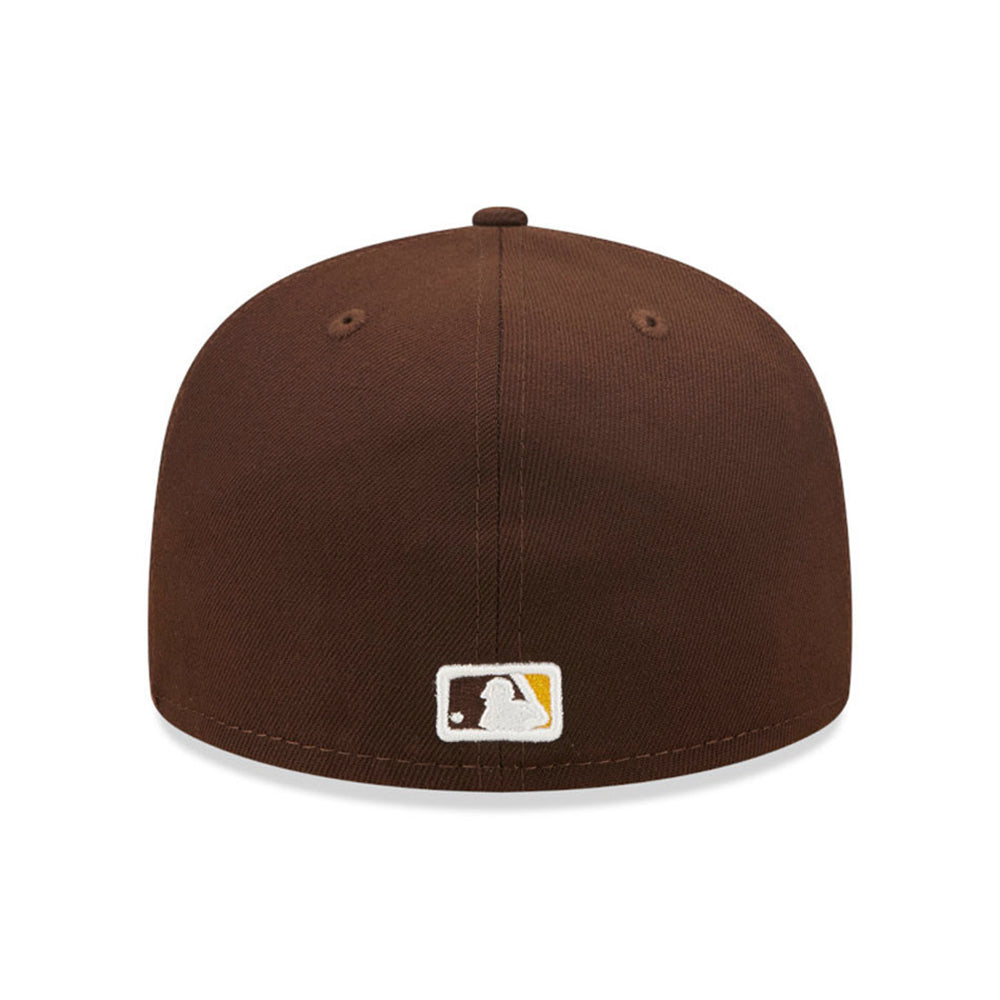 New Era 59FIFTY San Diego Padres Baseball Cap - MLB On Field AC Perf - Brown-Gold