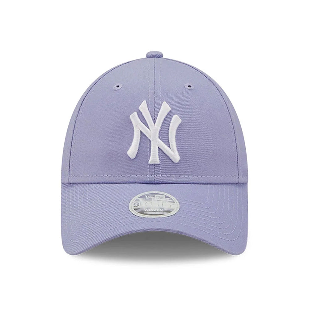 New Era Womens 9FORTY New York Yankees Baseball Cap - MLB League Essential - Lavender-White