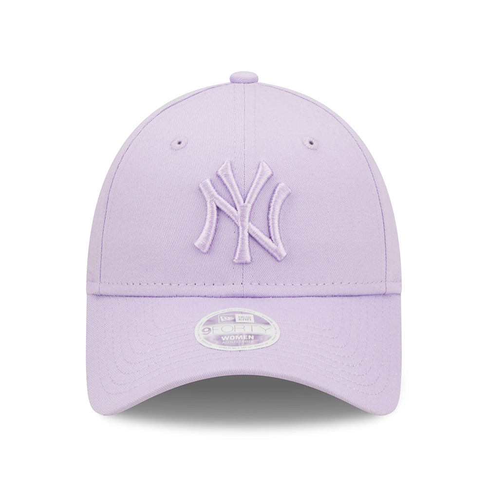 New Era Womens 9FORTY New York Yankees Baseball Cap - MLB League Essential - Lilac