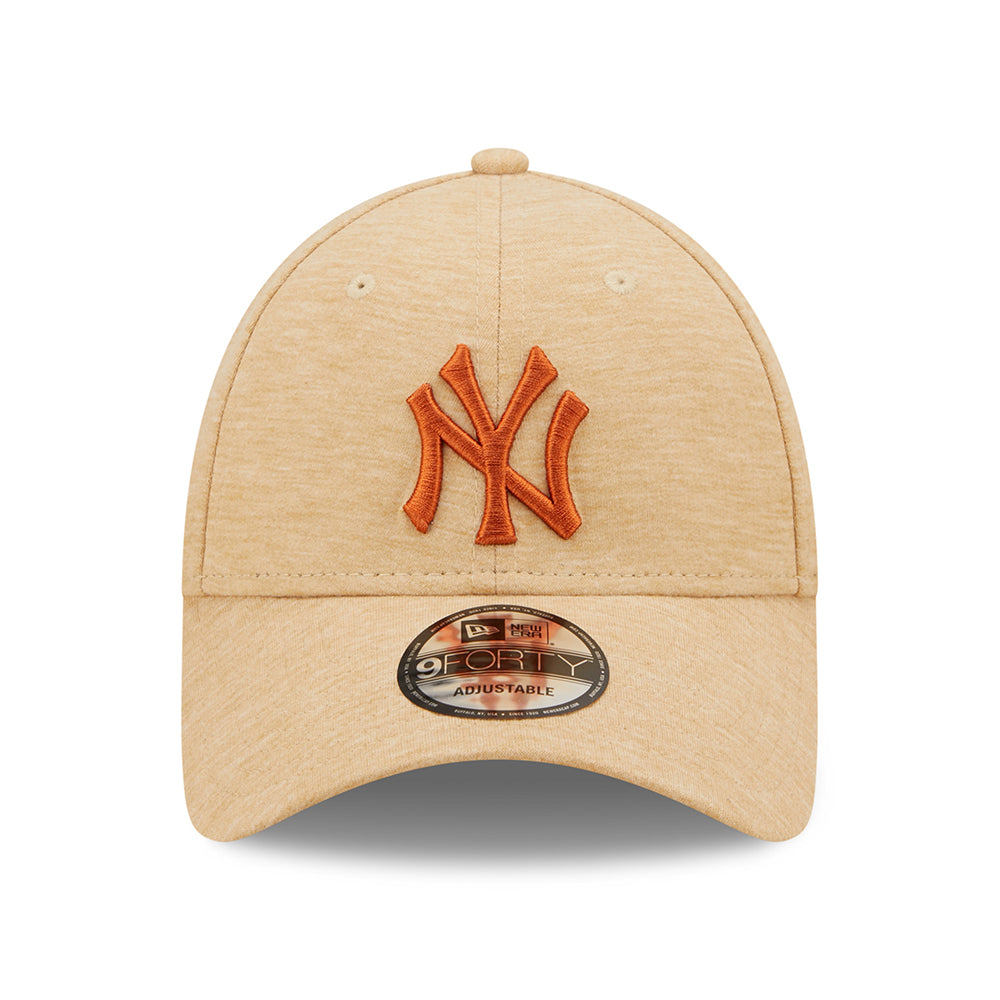 New Era 9FORTY New York Yankees Baseball Cap - MLB Jersey Essential - Stone-Burnt Orange