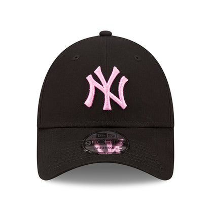 New Era 9FORTY New York Yankees Baseball Cap - MLB League Essential - Black-Light Pink