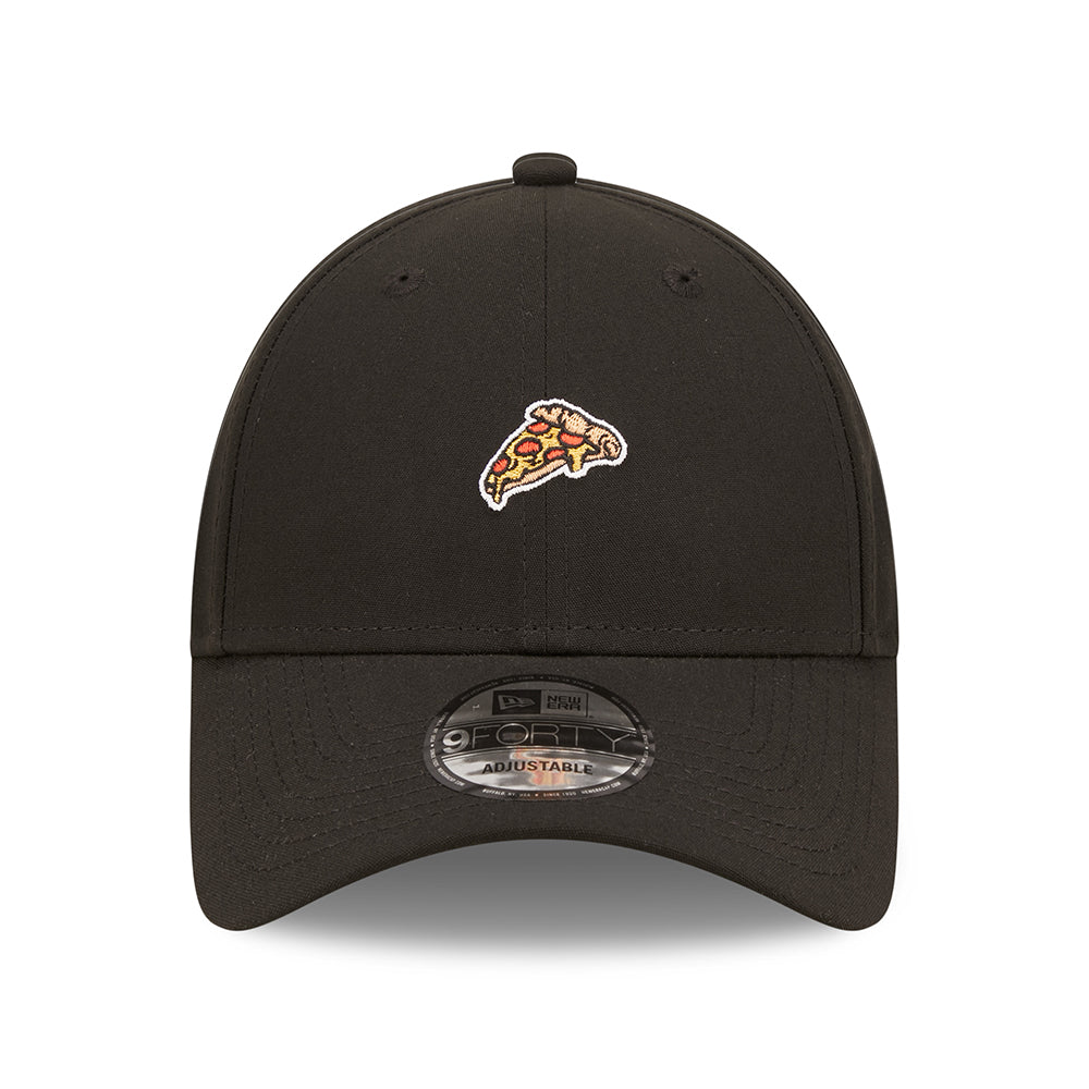 New Era 9FORTY Pizza Repreve Baseball Cap - NE Food Icon - Black