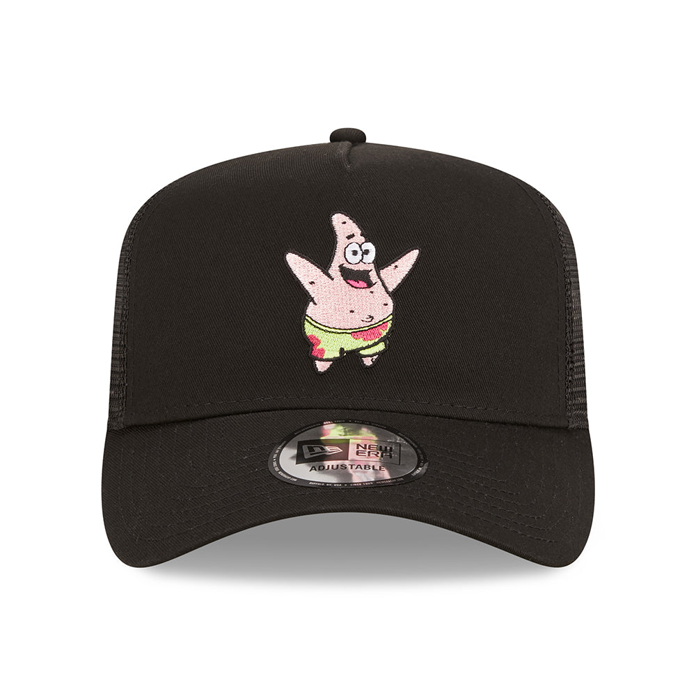 New Era Patrick Star A-Frame Trucker Cap - Nickelodeon - Black