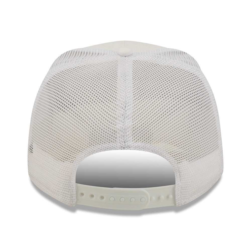 New Era Miami A-Frame Trucker Cap - Oval State - White