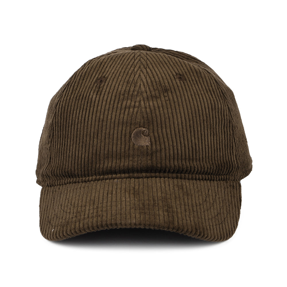 Carhartt WIP Hats Harlem Corduroy Baseball Cap - Deep Brown