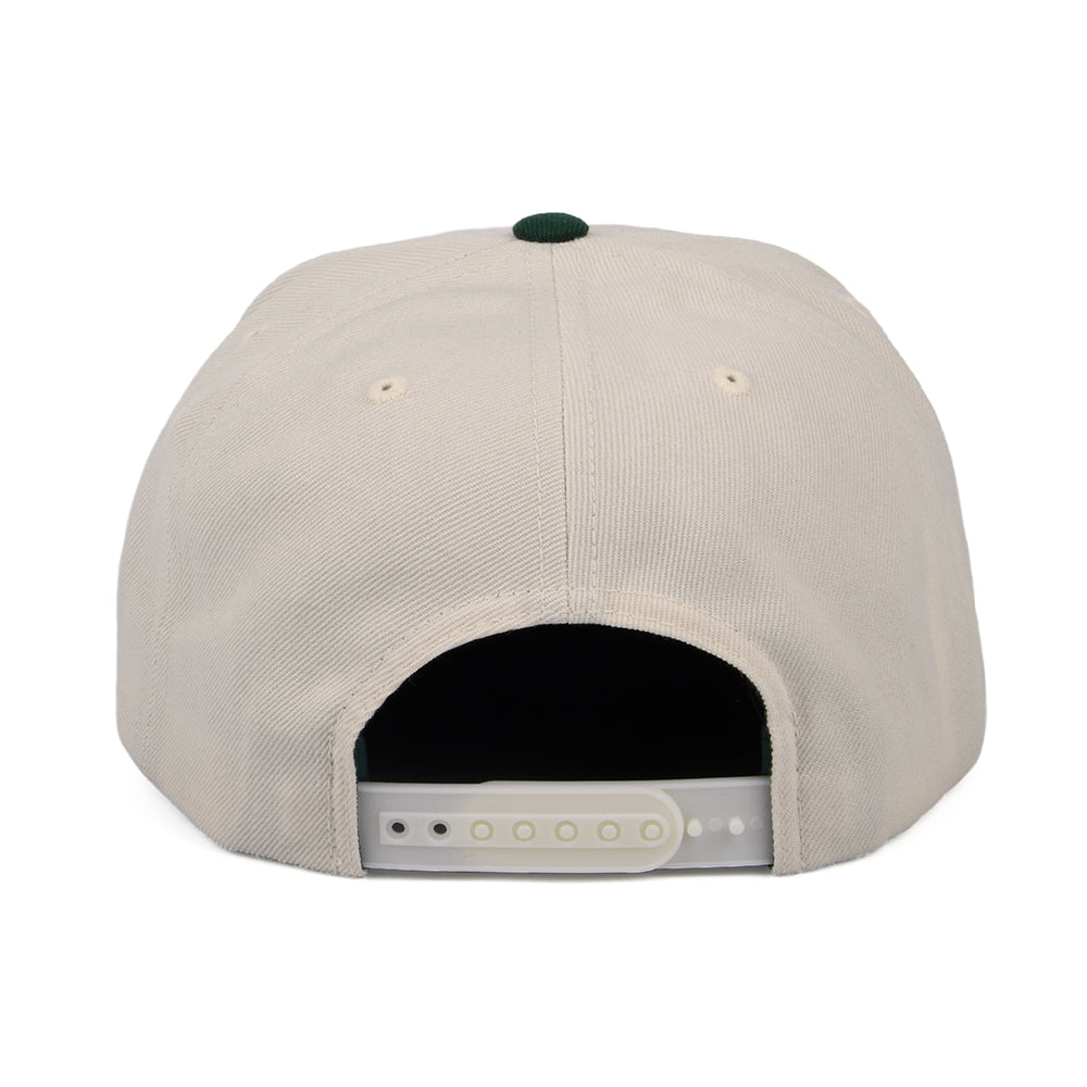 Brixton Hats Oath III Snapback Cap - Cream-Green