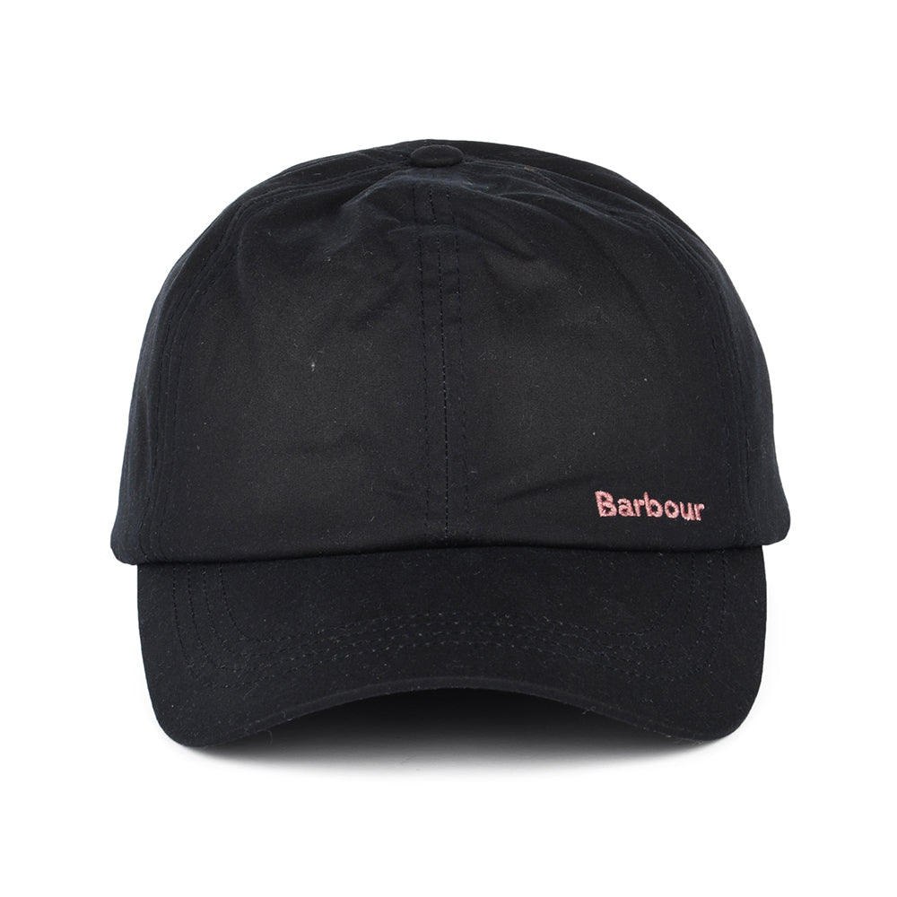 Barbour Hats Belsay Waxed Cotton Baseball Cap - Navy Blue