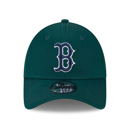 New Era 9FORTY Boston Red Sox Baseball Cap - MLB League Essential - Dark Green-Navy