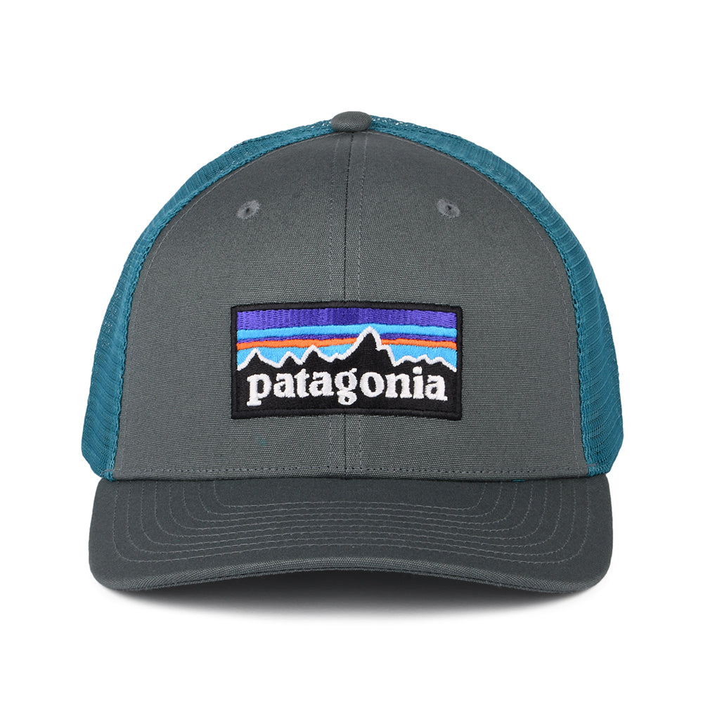 Patagonia Hats P-6 Logo Organic Cotton Trucker Cap - Light Forest-Teal