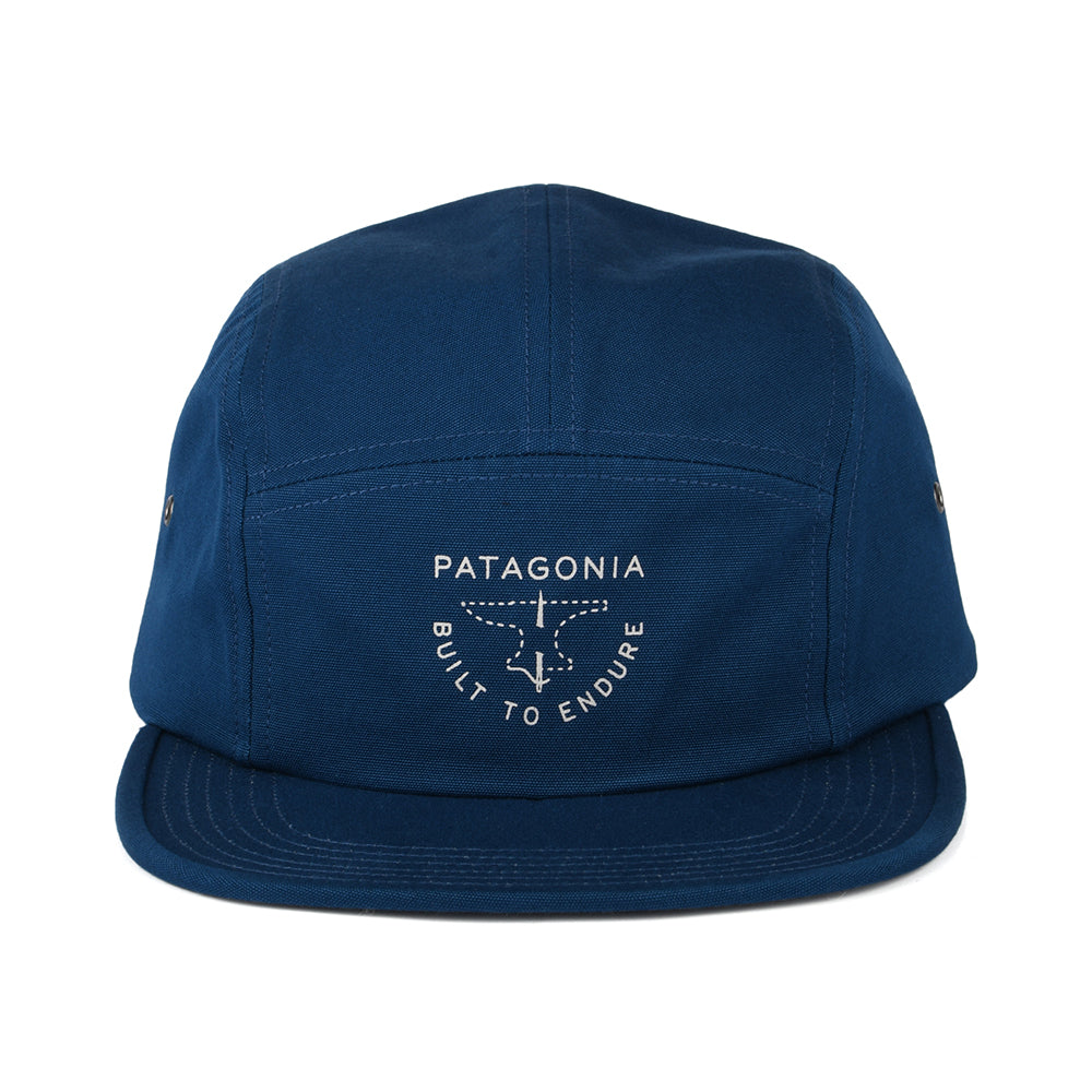 Patagonia Hats Forge Mark Crest Graphic Maclure Organic Cotton 5 Panel Cap - Teal