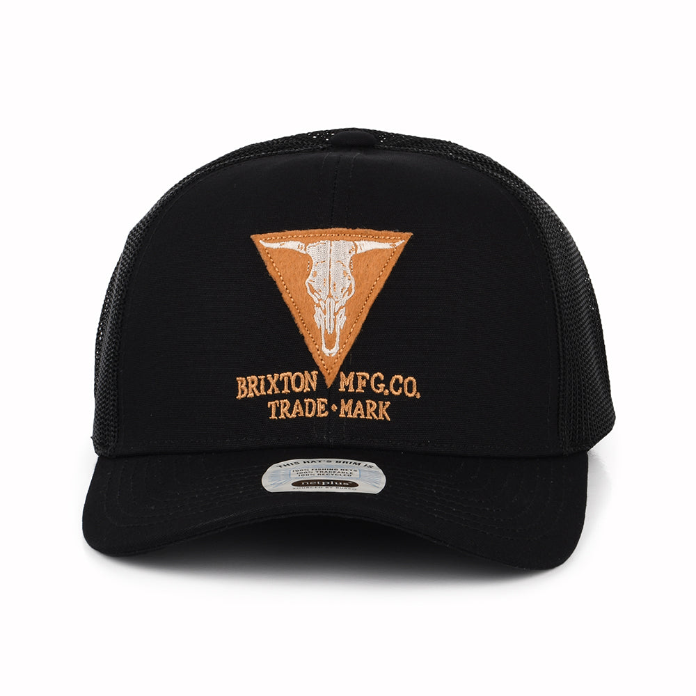 Brixton Hats Gunston NetPlus MP Trucker Cap - Black