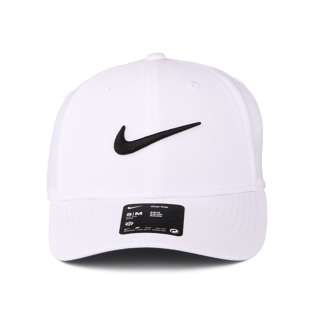 Nike Golf Hats Dri-FIT Structured Baseball Cap - White-Black