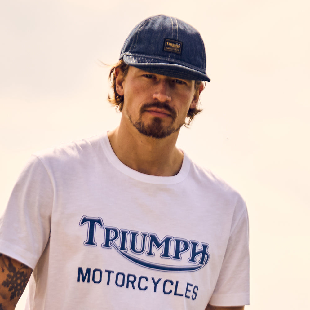 Triumph Motorcycles Oilys Cotton Army Cap - Denim