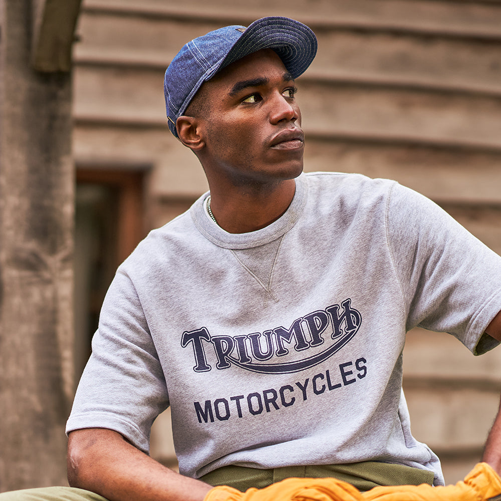 Triumph Motorcycles Oilys Cotton Army Cap - Denim