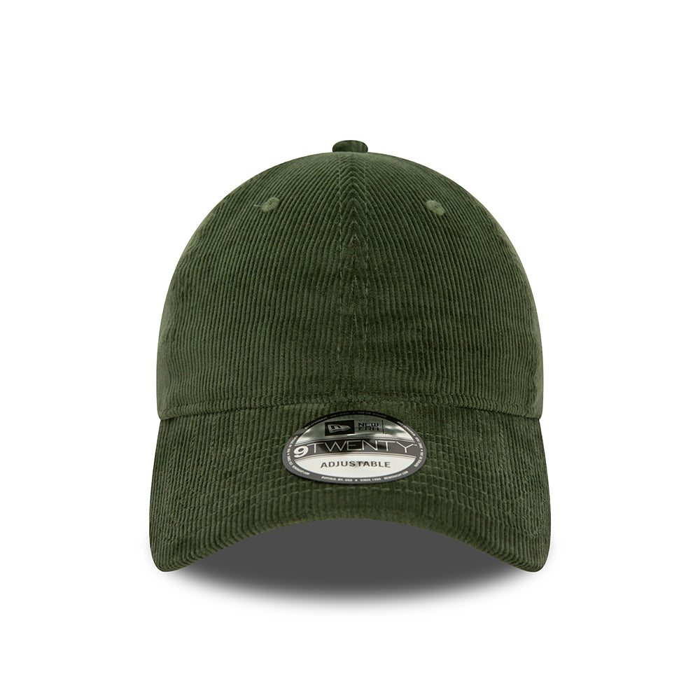 New Era 9TWENTY Baseball Cap - NE Cord - Dark Green