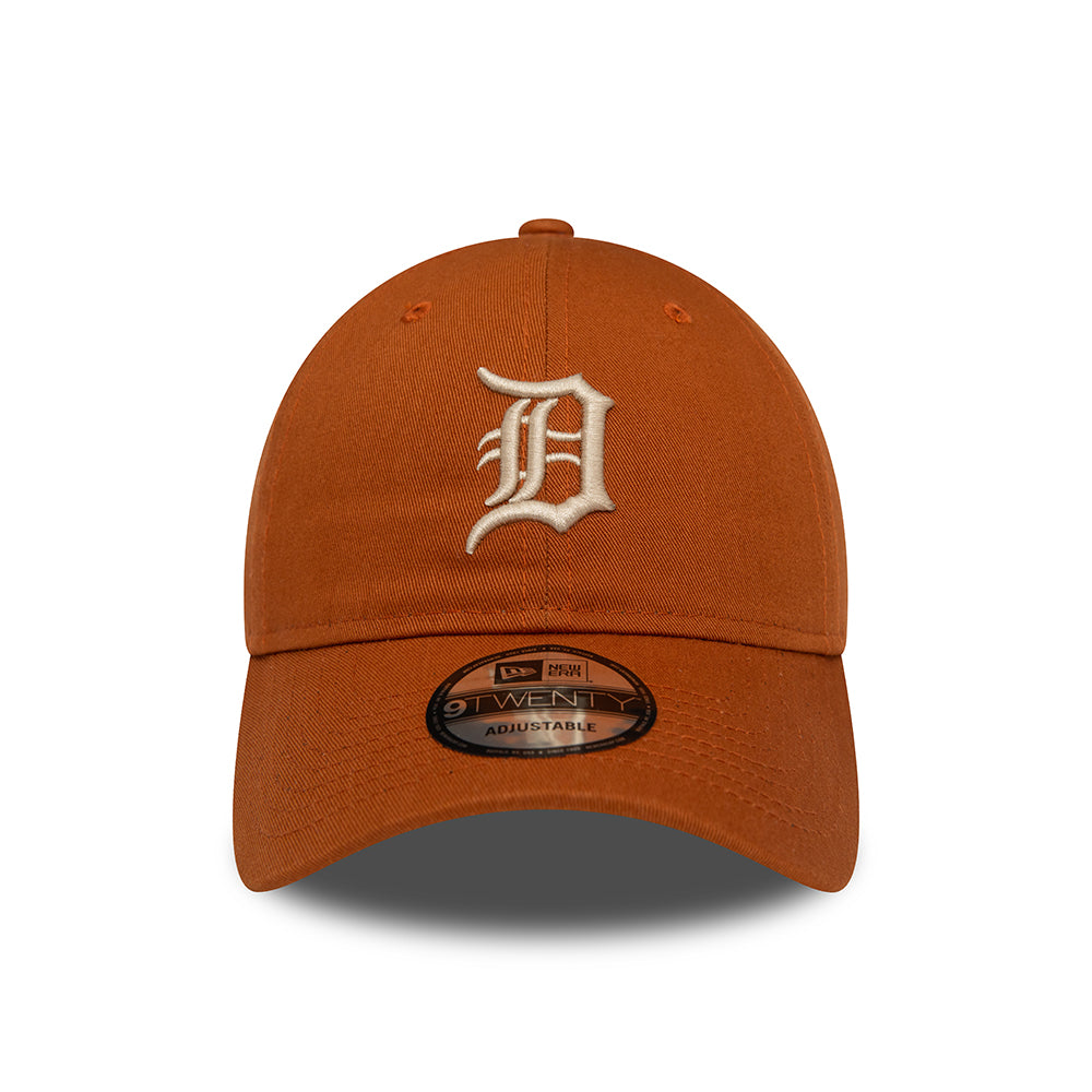 New Era 9TWENTY Detroit Tigers Baseball Cap - MLB League Essential - Brown-Stone