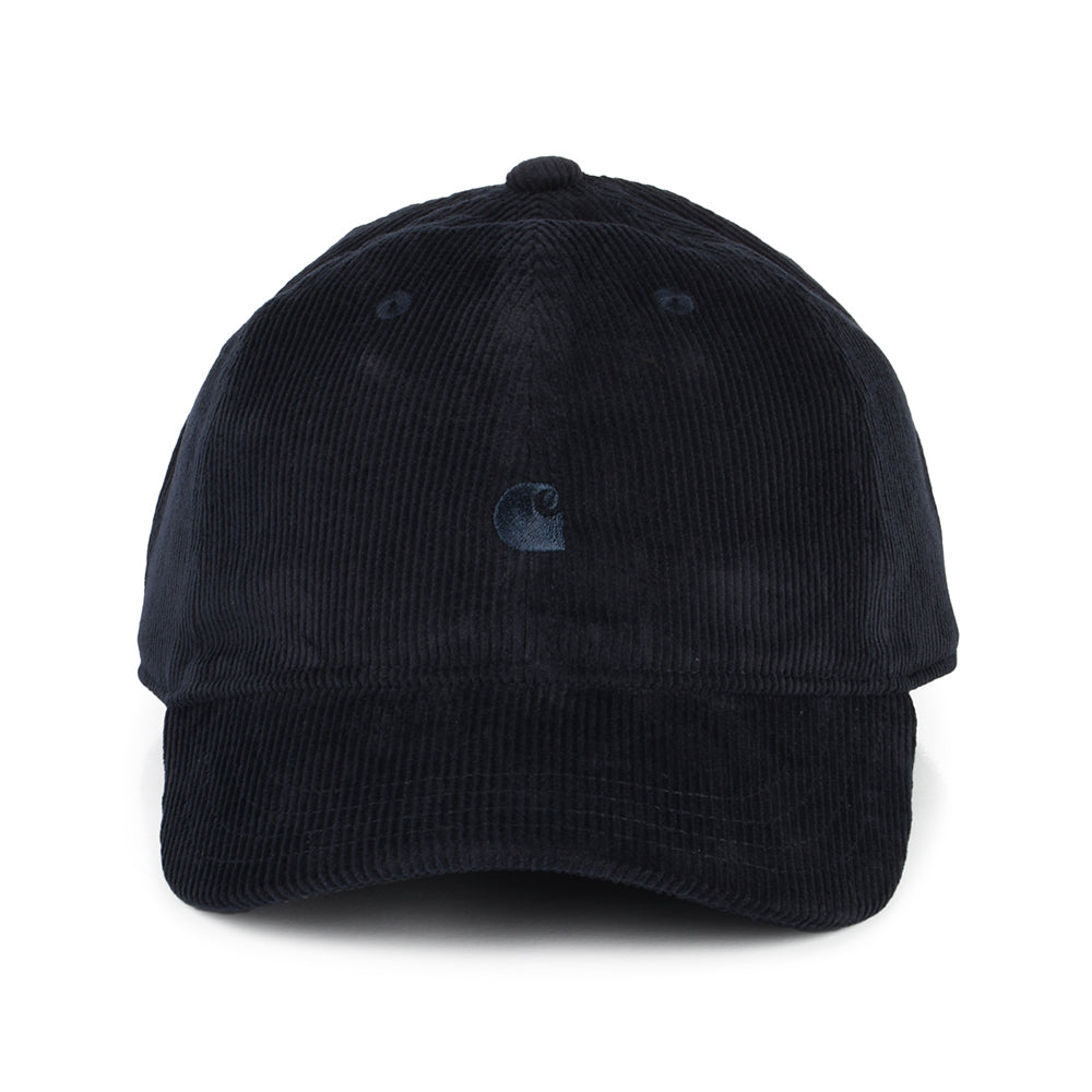 Carhartt WIP Hats Harlem Corduroy Tonal Baseball Cap - Dark Navy