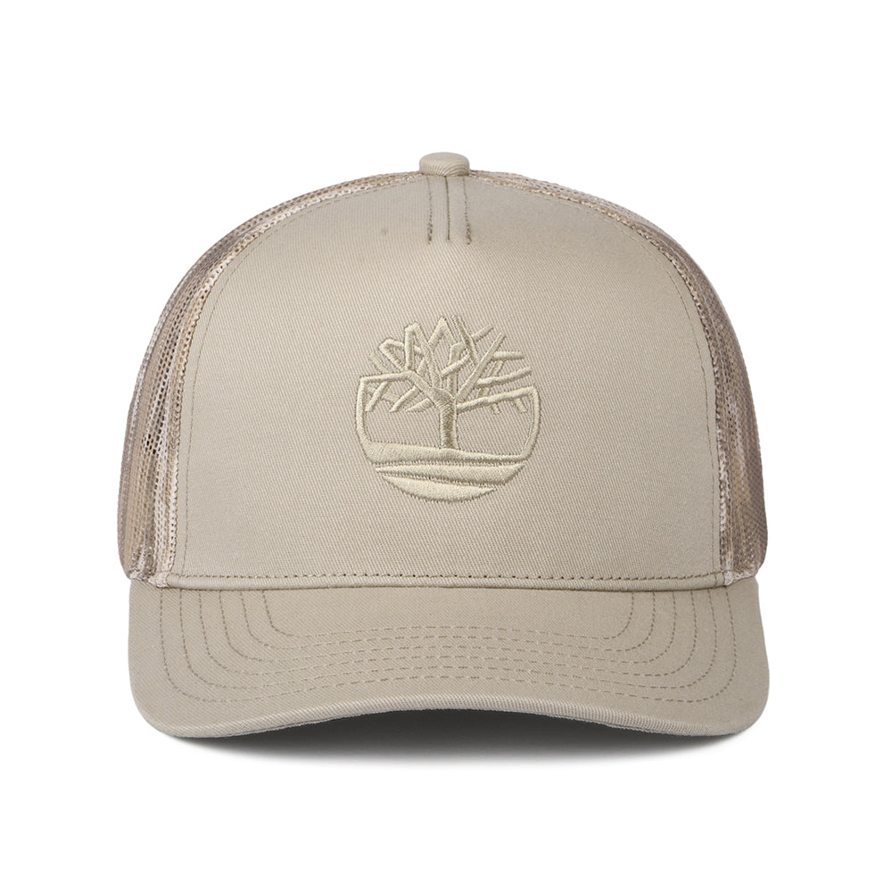 Timberland Hats Printed Camouflage Mesh Trucker Cap - Beige