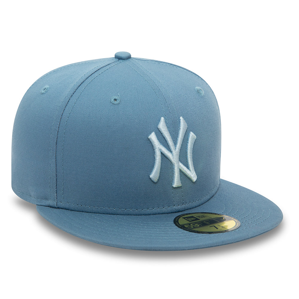 New Era 59FIFTY New York Yankees Baseball Cap - MLB League Essential - Light Blue-Ice Blue