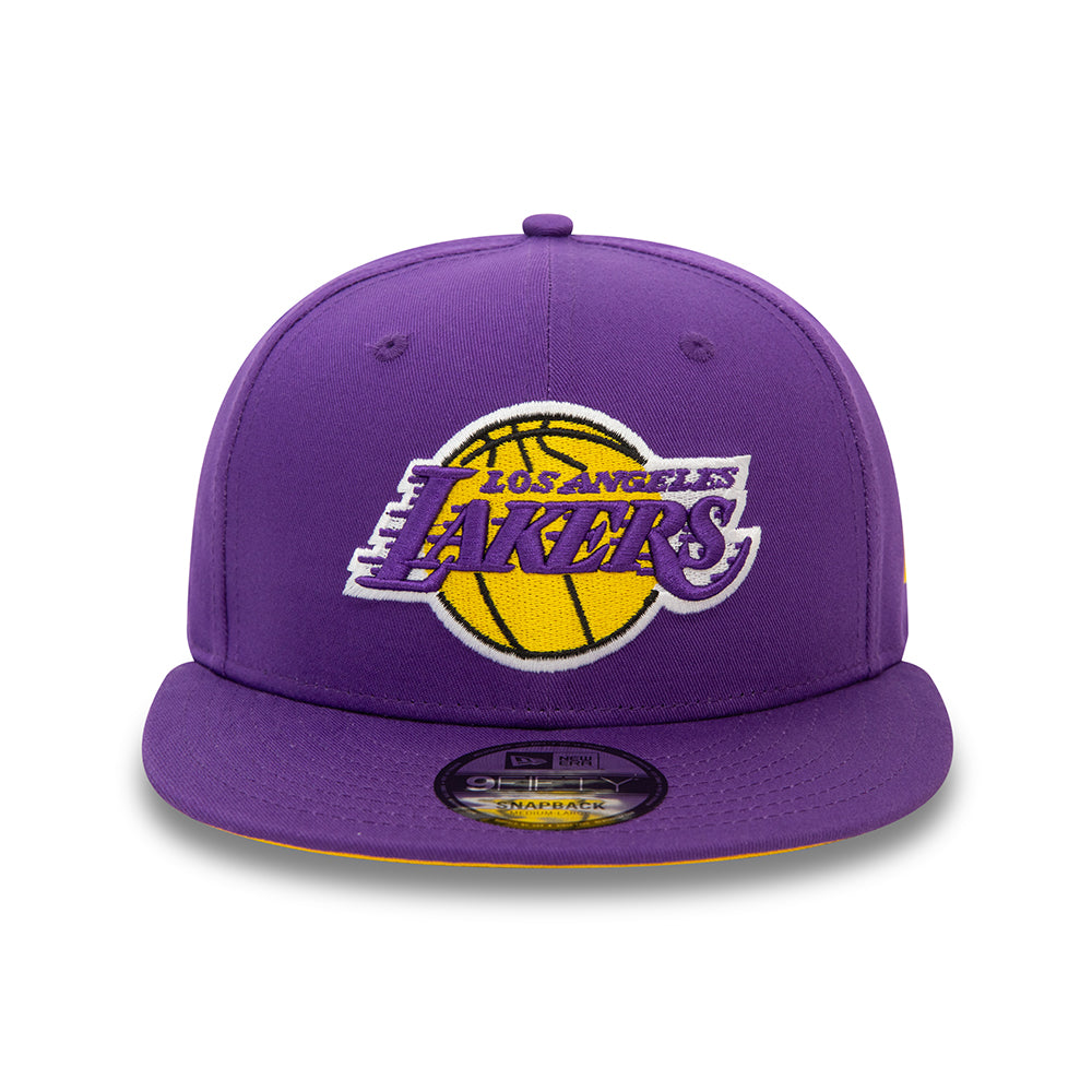 New Era 9FIFTY L.A. Lakers Snapback Cap - NBA Rear Logo - Purple